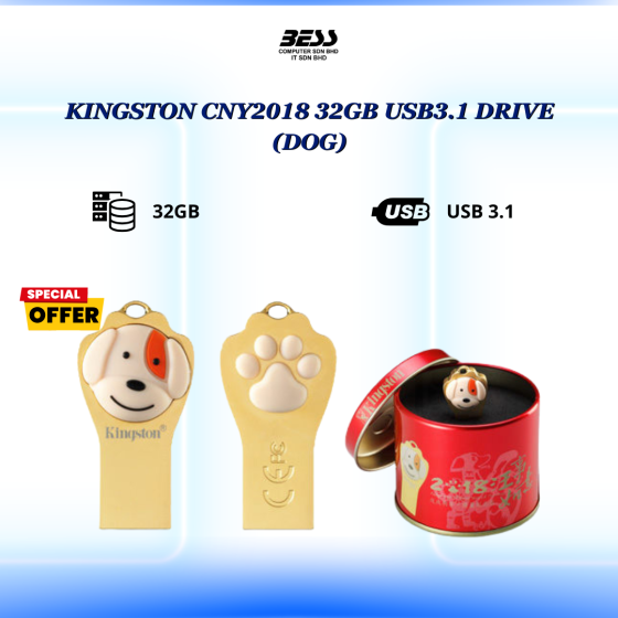 KINGSTON CNY2018 32GB USB3.1 DRIVE (DOG)