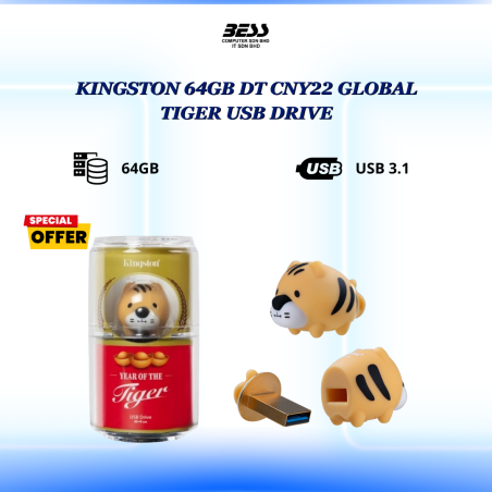 KINGSTON 64GB DT CNY22 GLOBAL TIGER USB DRIVE