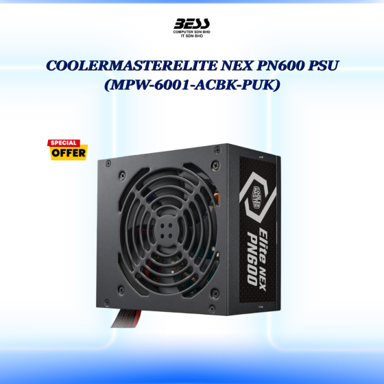 COOLERMASTERELITE NEX PN600 PSU (MPW-6001-ACBK-PUK)