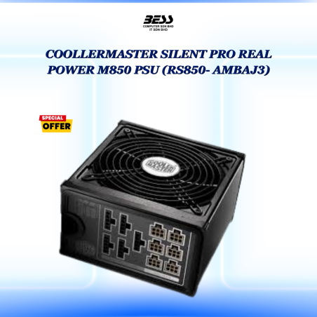 COOLLERMASTER SILENT PRO REAL POWER M850 PSU (RS850- AMBAJ3)