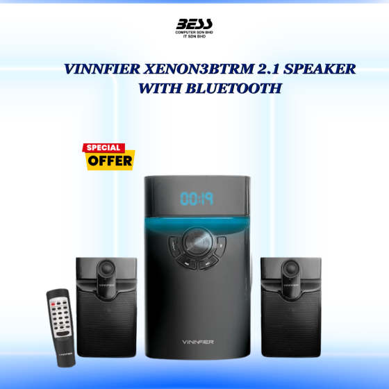 VINNFIER XENON3BTRM 2.1 SPEAKER WITH BLUETOOTH