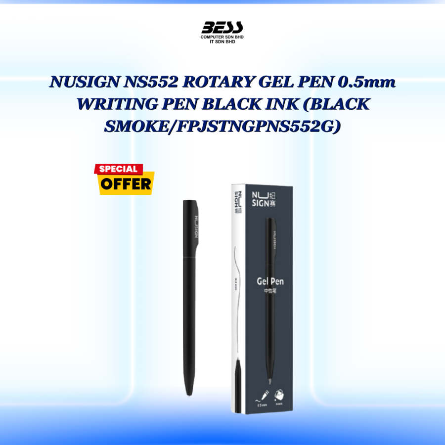 NUSIGN NS552 ROTARY GEL PEN 0.5mm WRITING PEN