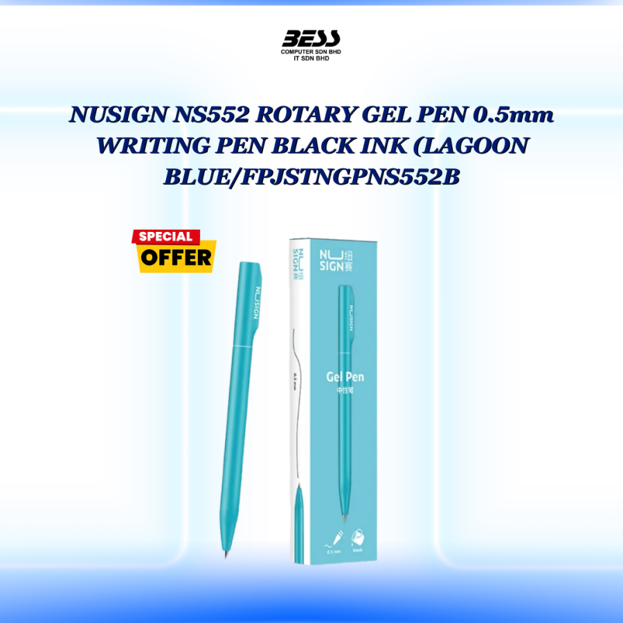 NUSIGN NS552 ROTARY GEL PEN 0.5mm WRITING PEN