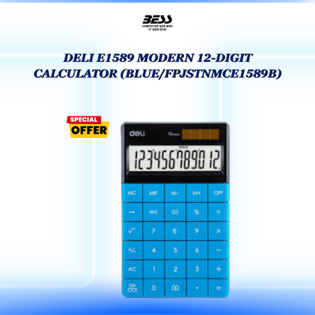 DELI E1589 MODERN 12-DIGIT CALCULATOR