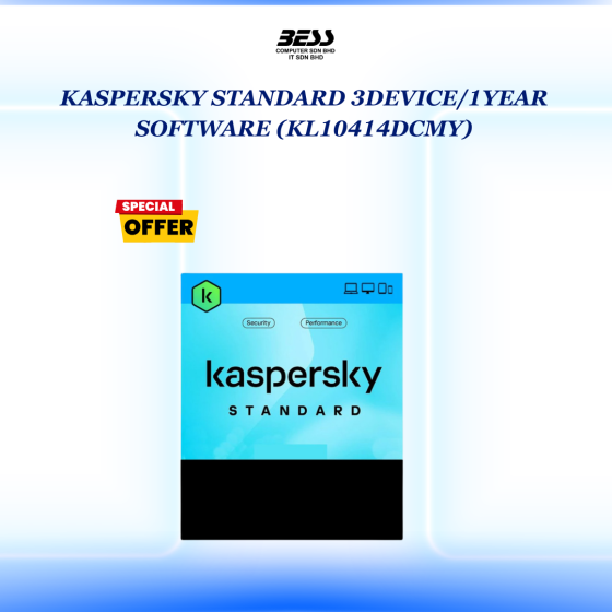KASPERSKY STANDARD 3DEVICE/1YEAR SOFTWARE (KL10414DCMY)