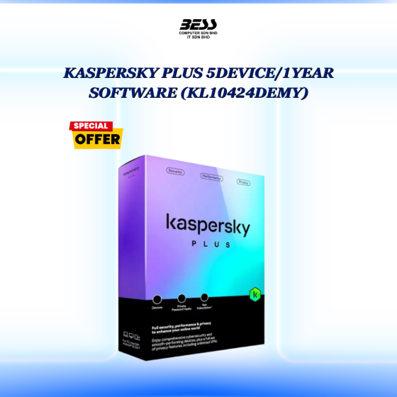 KASPERSKY PLUS 5DEVICE/1YEAR SOFTWARE (KL10424DEMY)