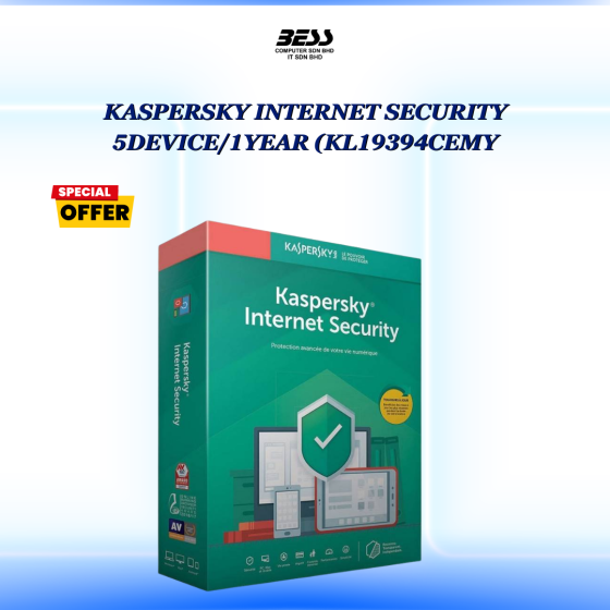 KASPERSKY INTERNET SECURITY 5DEVICE/1YEAR (KL19394CEMY