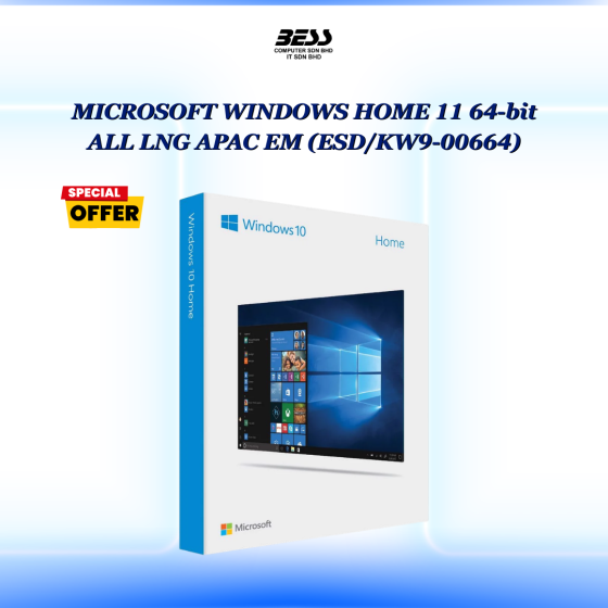 MICROSOFT WINDOWS HOME 11 64-bit ALL LNG APAC EM (ESD/KW9-00664)
