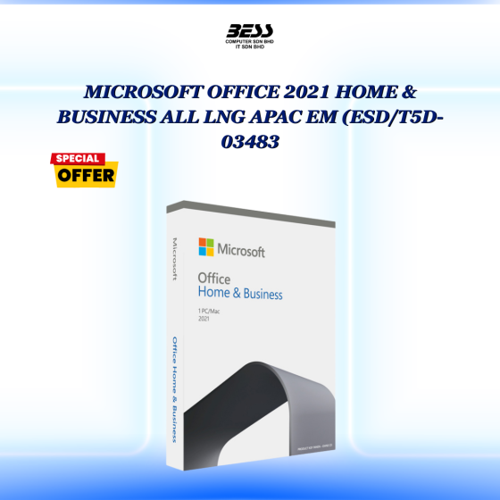 MICROSOFT OFFICE 2021 HOME & BUSINESS ALL LNG APAC EM (ESD/T5D-03483
