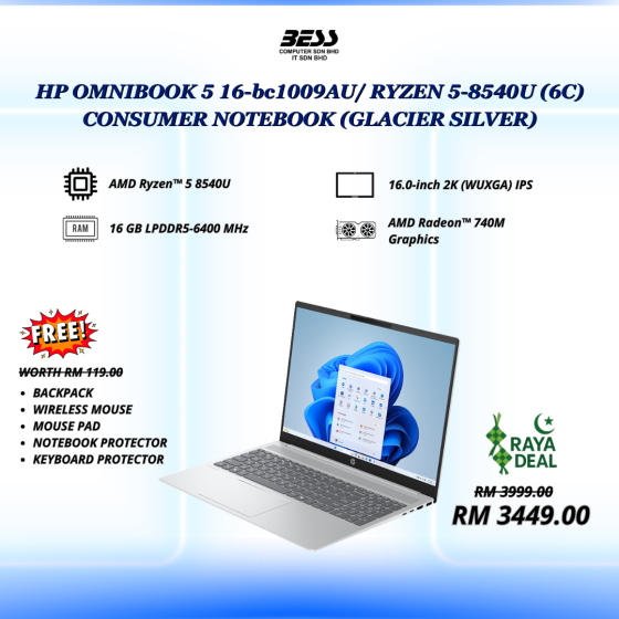 HP OMNIBOOK 5 16-bc1009AU/ RYZEN5-8540U