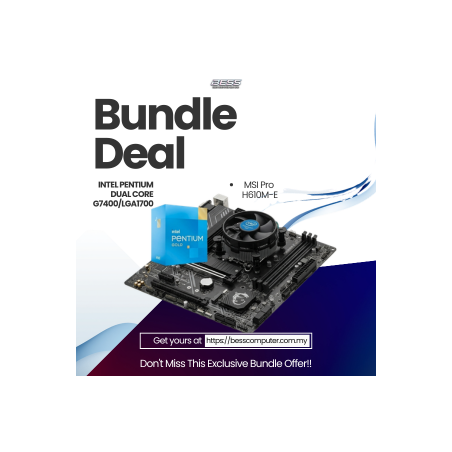 INTEL PENTIUM DUAL CORE G7400/LGA1700 PROCESSOR (BX80715G7400)