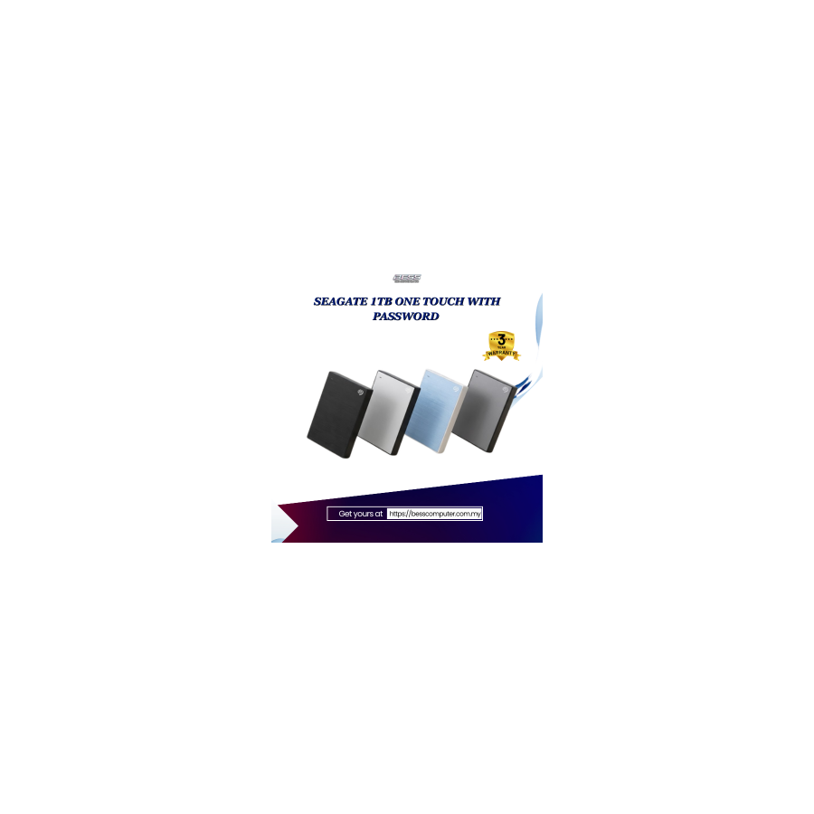 SEAGATE 1TB ONE TOUCH WITH PASSWORD