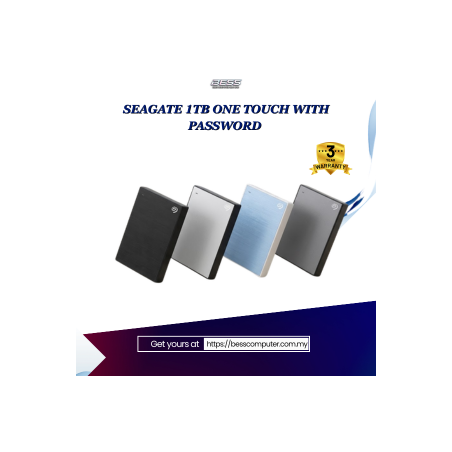 SEAGATE 1TB ONE TOUCH WITH PASSWORD