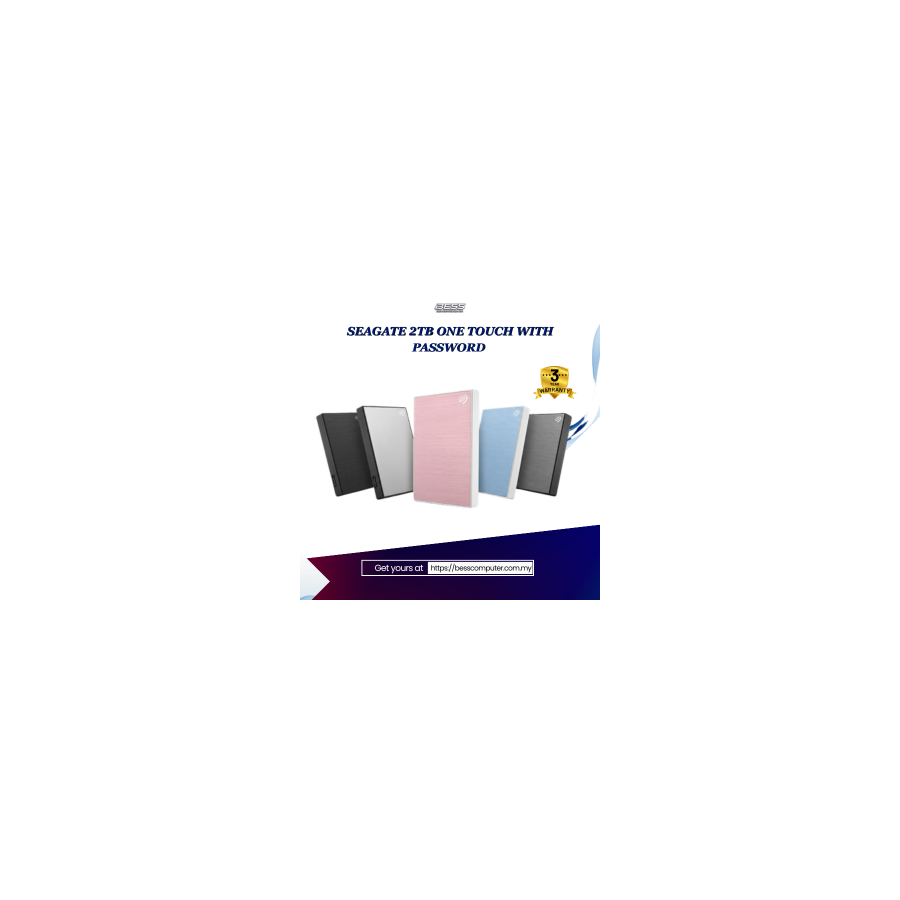 SEAGATE 2TB ONE TOUCH WITH PASSWORD