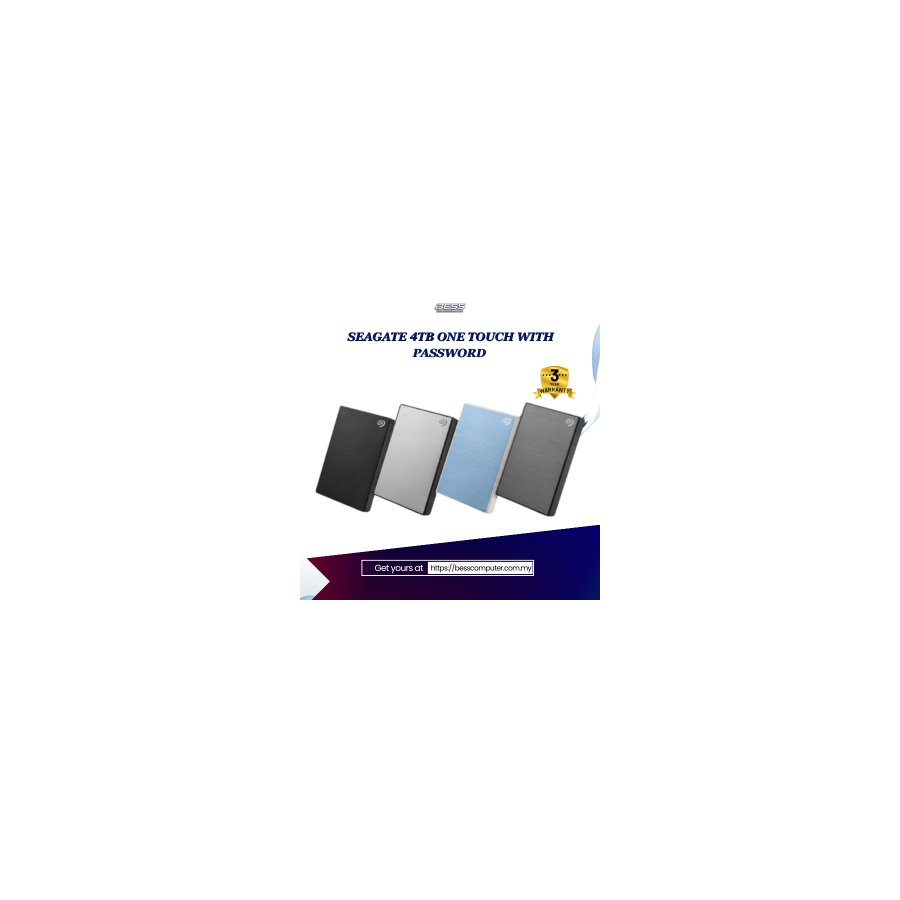 SEAGATE 4TB ONE TOUCH WITH PASSWORD