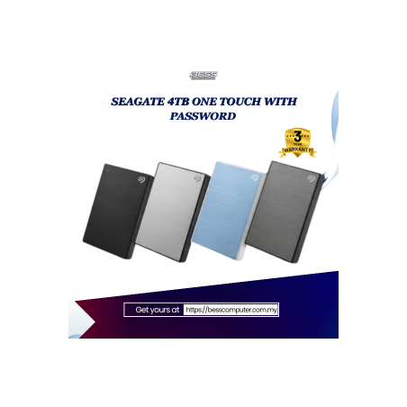 SEAGATE 4TB ONE TOUCH WITH PASSWORD