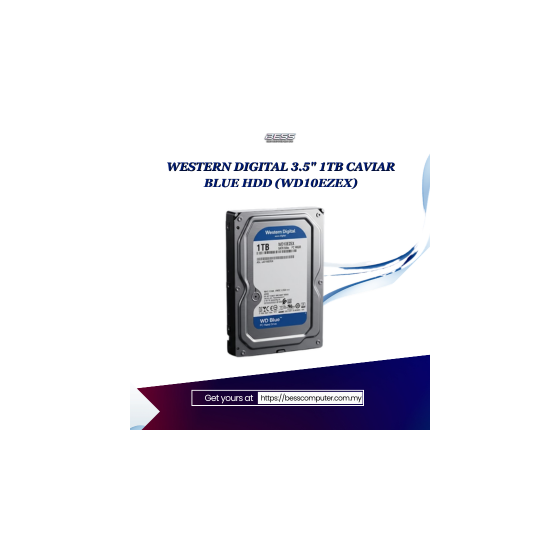 WESTERN DIGITAL 3.5" 1TB CAVIAR BLUE HDD (WD10EZEX)