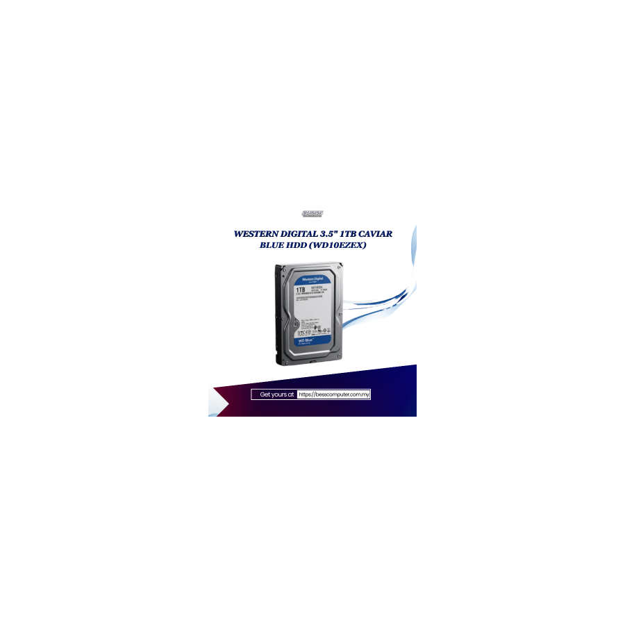 WESTERN DIGITAL 3.5" 1TB CAVIAR BLUE HDD (WD10EZEX)