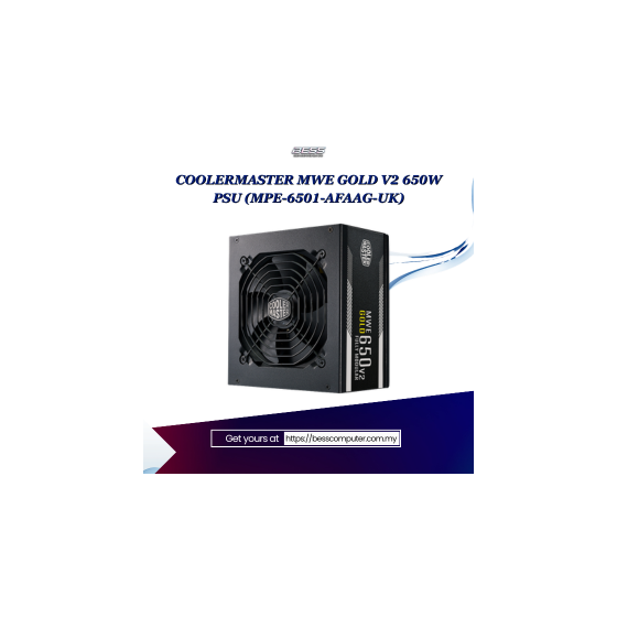COOLERMASTER MWE GOLD V2 650W PSU (MPE-6501-AFAAG-UK)