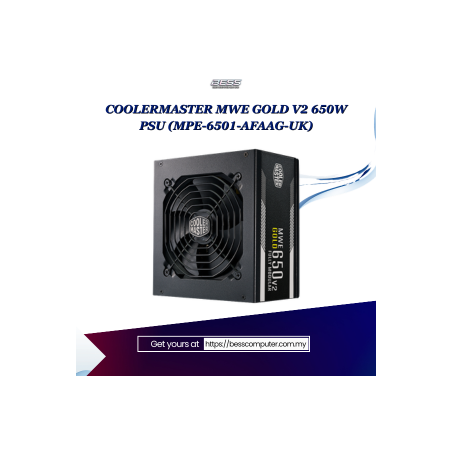 COOLERMASTER MWE GOLD V2 650W PSU (MPE-6501-AFAAG-UK)
