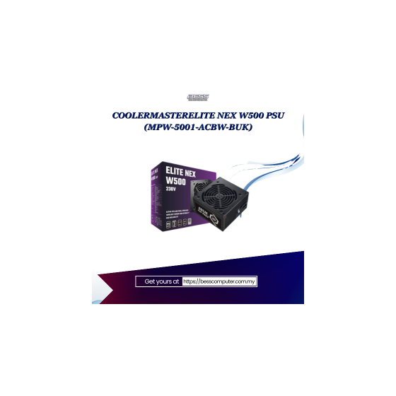 COOLERMASTERELITE NEX W500 PSU (MPW-5001-ACBW-BUK)