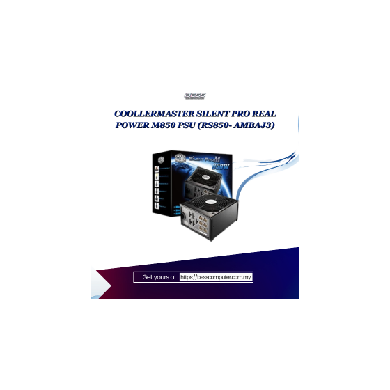 COOLLERMASTER SILENT PRO REAL POWER M850 PSU (RS850- AMBAJ3)