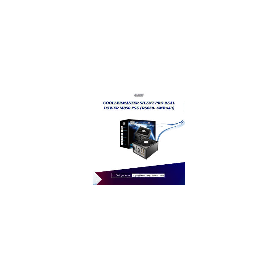 COOLLERMASTER SILENT PRO REAL POWER M850 PSU (RS850- AMBAJ3)