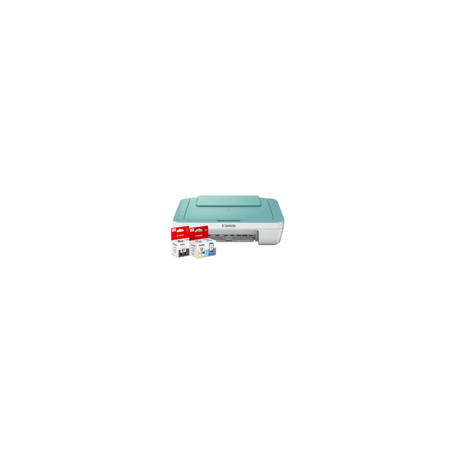 CANON PIXMA E470 AIO WIFI PRINTER (GREEN WHITE/1365C087BA)