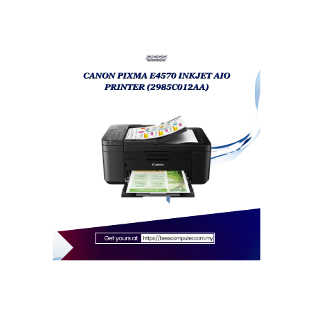 CANON PIXMA E4570 INKJET AIO PRINTER (2985C012AA)