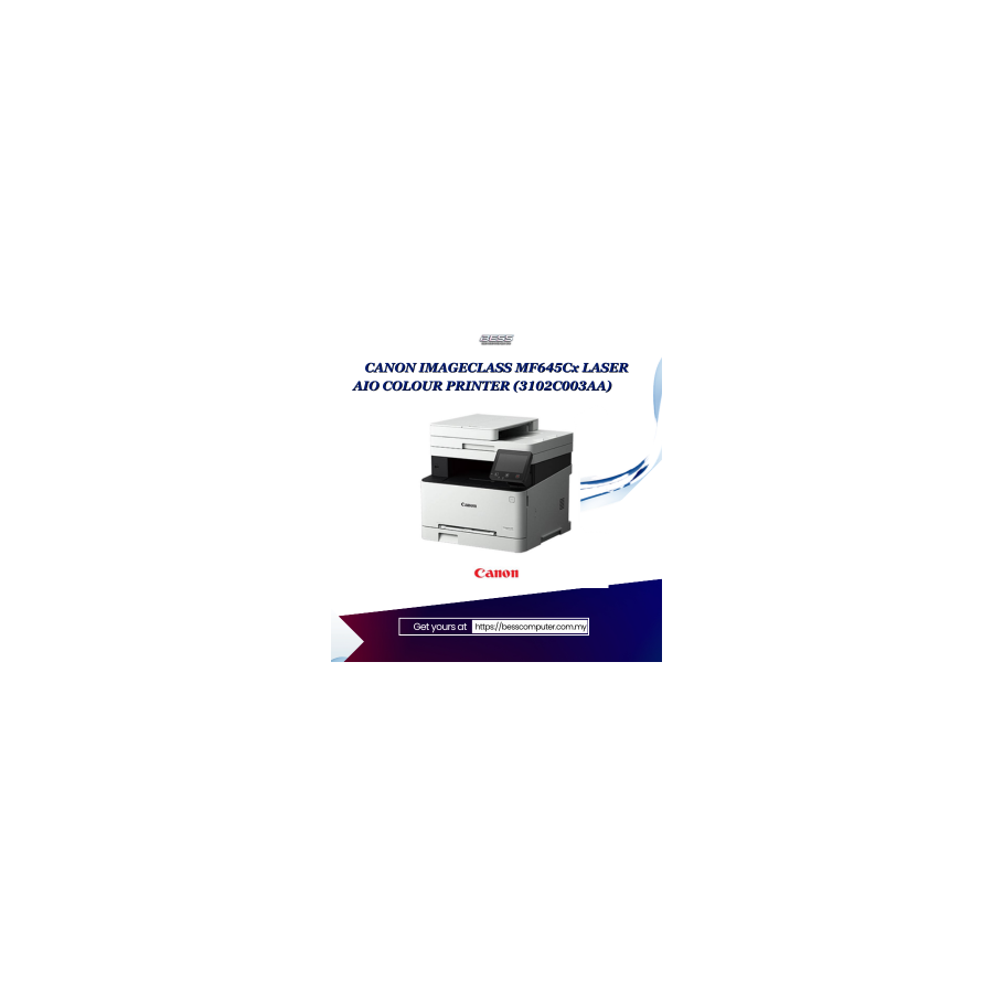 CANON IMAGECLASS MF645Cx LASER AIO COLOUR PRINTER (3102C003AA)
