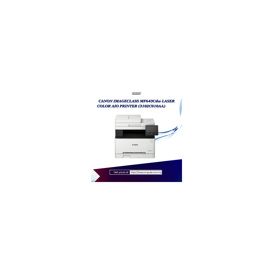 CANON IMAGECLASS MF643Cdw LASER COLOR AIO PRINTER (3102C010AA)