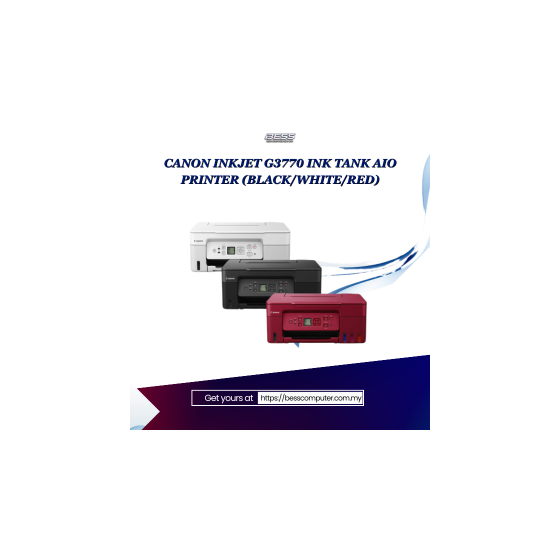 CANON INKJET G3770 INK TANK AIO PRINTER