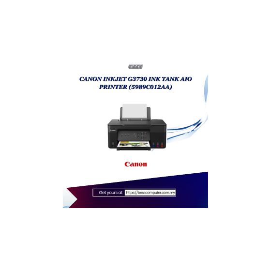 CANON INKJET G3730 INK TANK AIO PRINTER (5989C012AA)