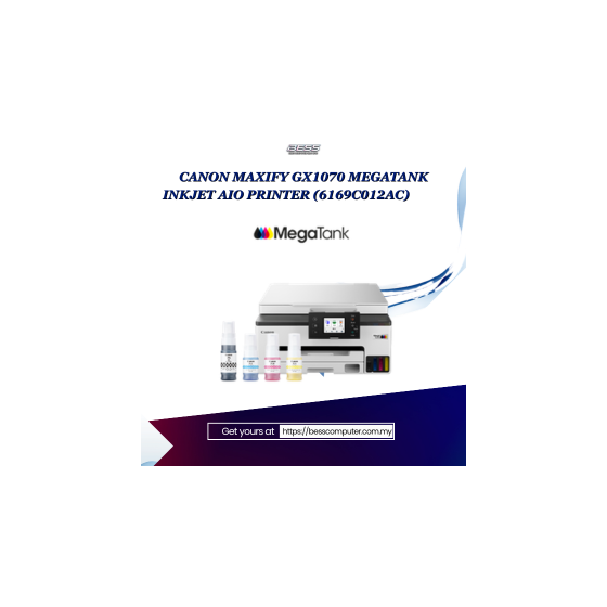 CANON MAXIFY GX1070 MEGATANK INKJET AIO PRINTER (6169C012AC)
