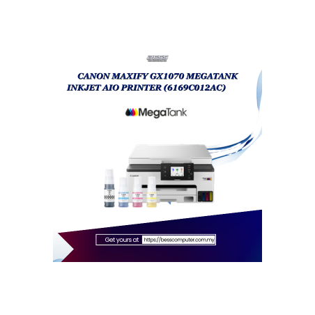 CANON MAXIFY GX1070 MEGATANK INKJET AIO PRINTER (6169C012AC)