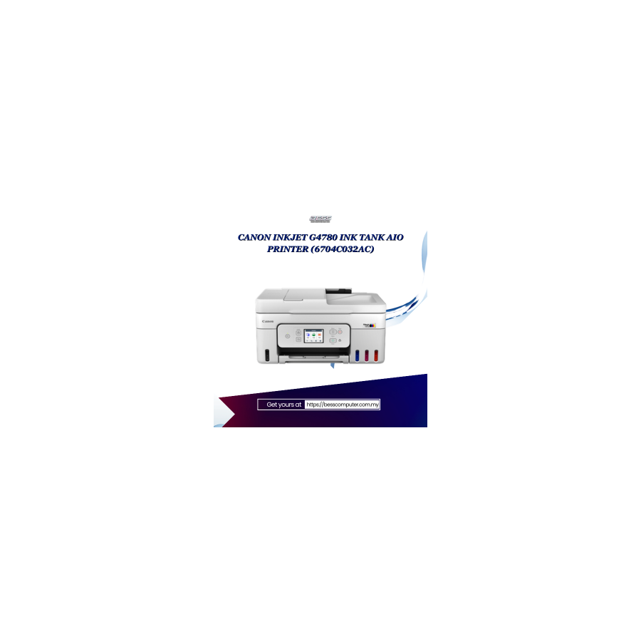 CANON INKJET G4780 INK TANK AIO PRINTER (6704C032AC)
