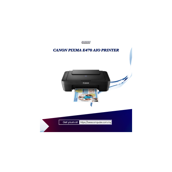 CANON PIXMA E470 AIO PRINTER