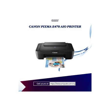 CANON PIXMA E470 AIO PRINTER