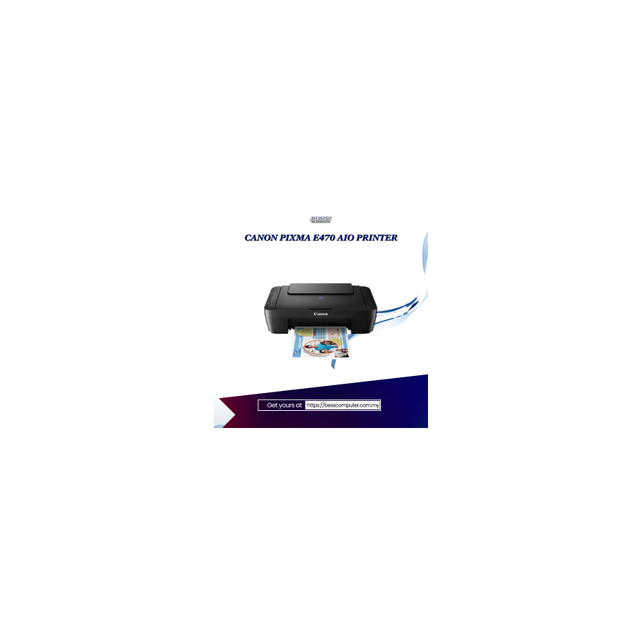 CANON PIXMA E470 AIO PRINTER
