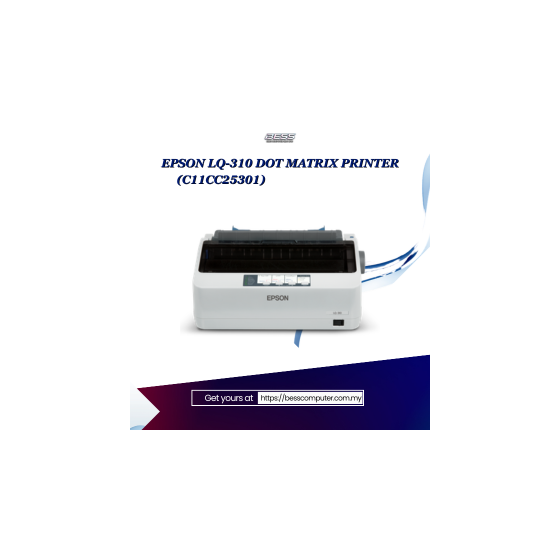 EPSON LQ-310 DOT MATRIX PRINTER (C11CC25301)