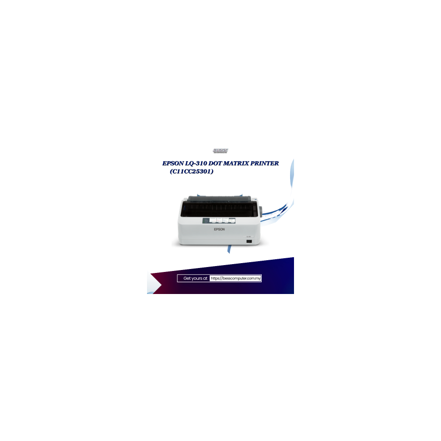 EPSON LQ-310 DOT MATRIX PRINTER (C11CC25301)