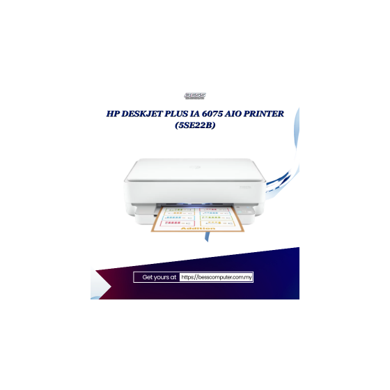 HP DESKJET PLUS IA 6075 AIO PRINTER (5SE22B)