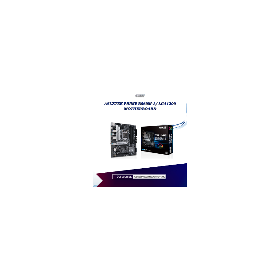 ASUSTEK PRIME B560M-A/ LGA1200 MOTHERBOARD