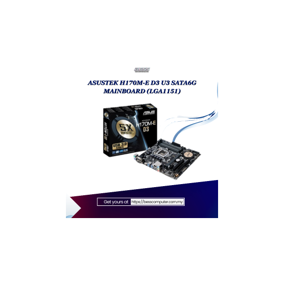 ASUSTEK H170M-E D3 U3 SATA6G MAINBOARD (LGA1151)