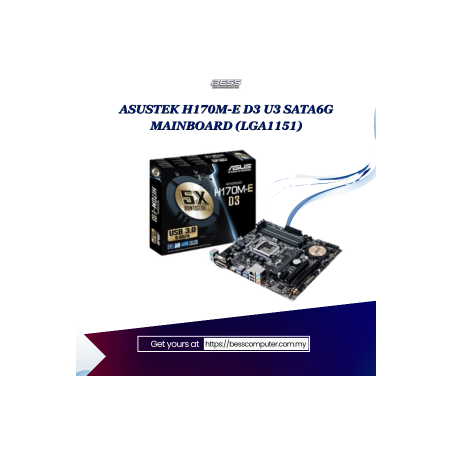 ASUSTEK H170M-E D3 U3 SATA6G MAINBOARD (LGA1151)