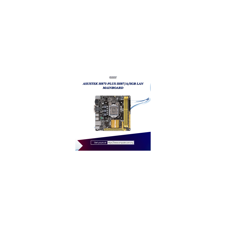 ASUSTEK H87I-PLUS IH87/A/SGB LAN MAINBOARD