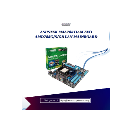 ASUSTEK M4A785TD-M EVO AMD785G/S/GB LAN MAINBOARD