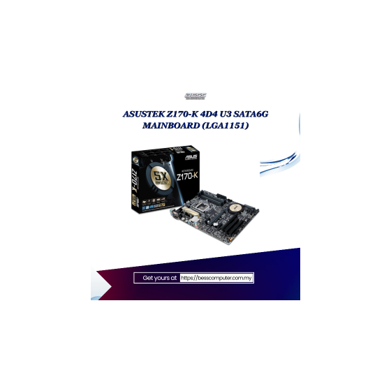ASUSTEK Z170-K 4D4 U3 SATA6G MAINBOARD (LGA1151)