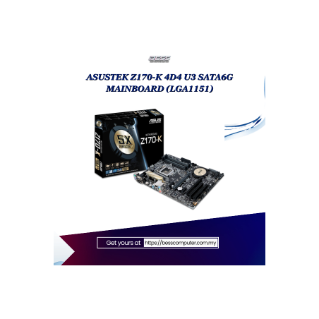 ASUSTEK Z170-K 4D4 U3 SATA6G MAINBOARD (LGA1151)