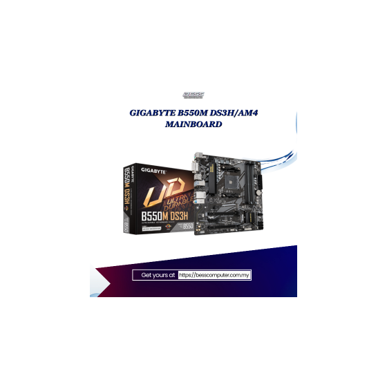 GIGABYTE B550M DS3H/AM4 MAINBOARD
